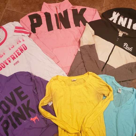 PINK Victoria's Secret Tops - Pink Bundle fair Conditions Size Medium